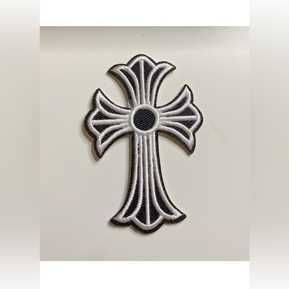 Chrome hearts stylish Black and White Cross Patch